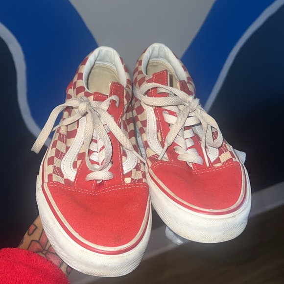 Red checkered Vans - Picture 2 of 3
